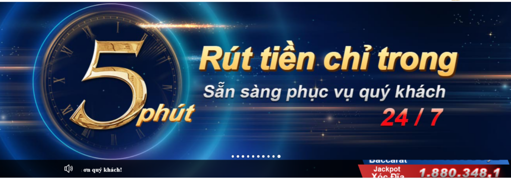 Thời gian giao dịch tại Ycs65 cực kỳ nhanh chóng